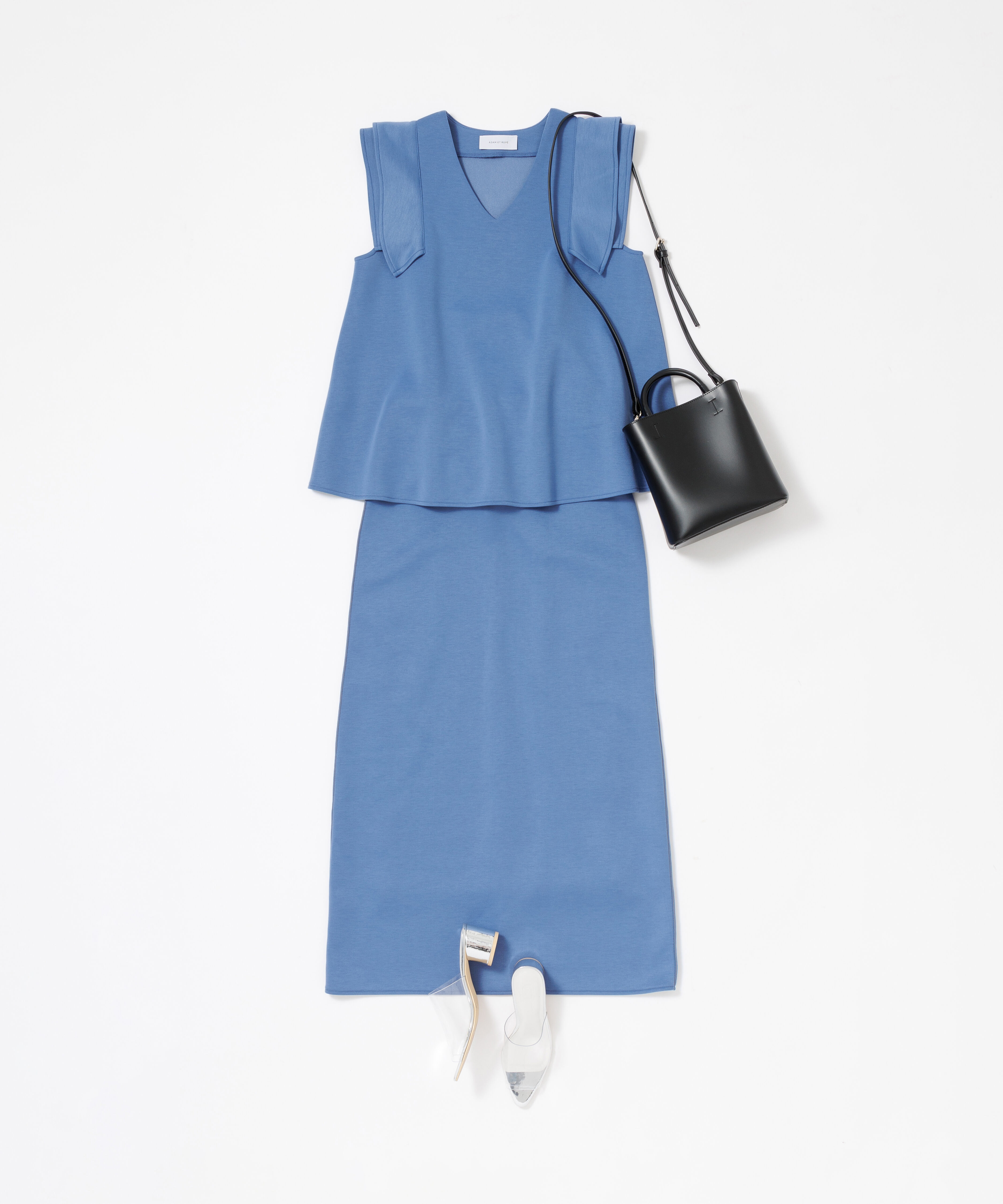 ADAM ET ROPE'「ダブルポケット2wayバッグ」|ショルダー・メッセンジャー|