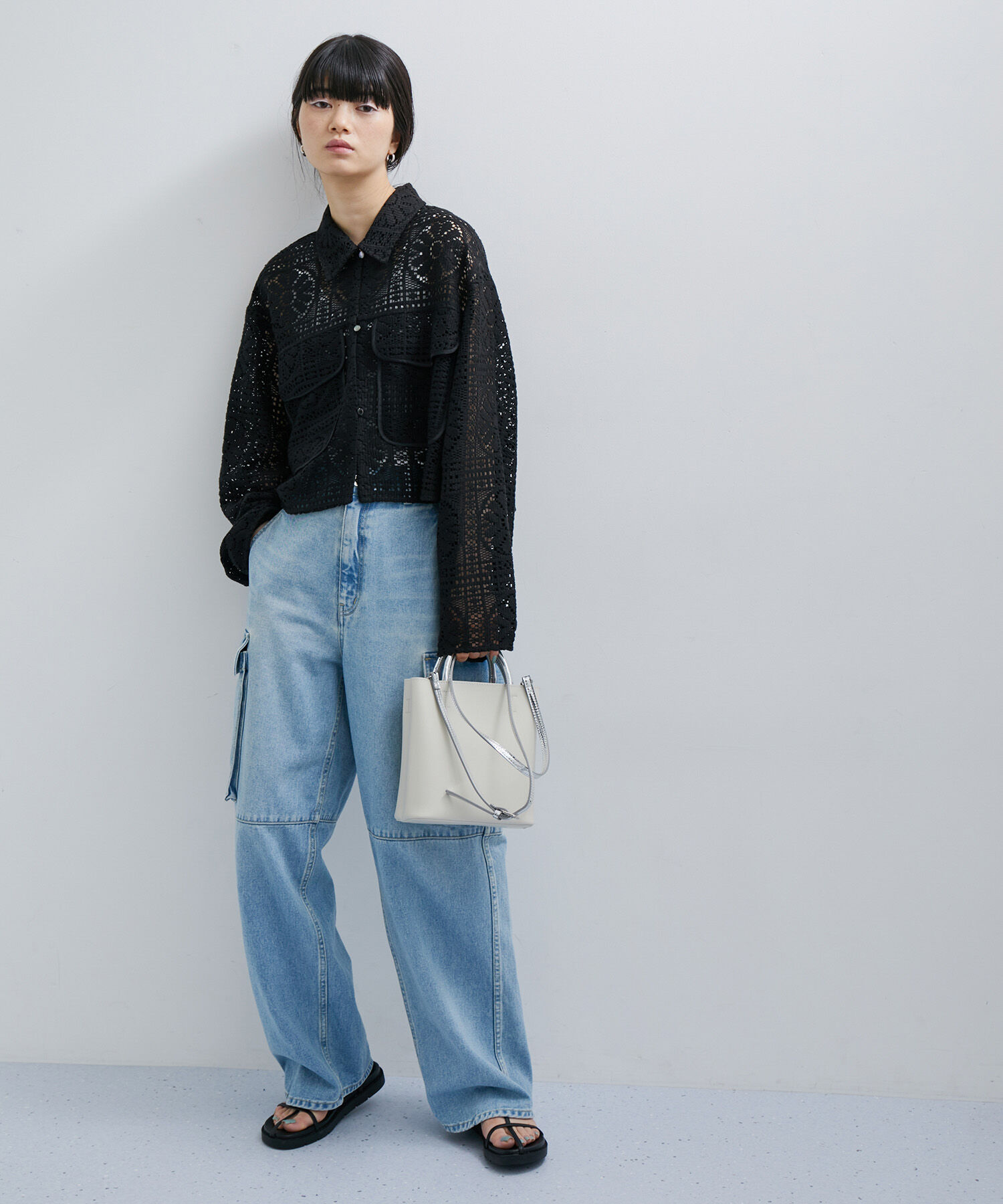 ADAM ET ROPE'「ダブルポケット2wayバッグ」|ショルダー・メッセンジャー|