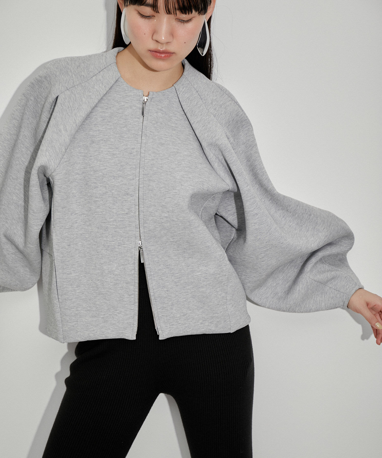 ADAM ET ROPE'「【サステナブル】ダンボールコクーンブルゾン」|ブルゾン・スタジャン|