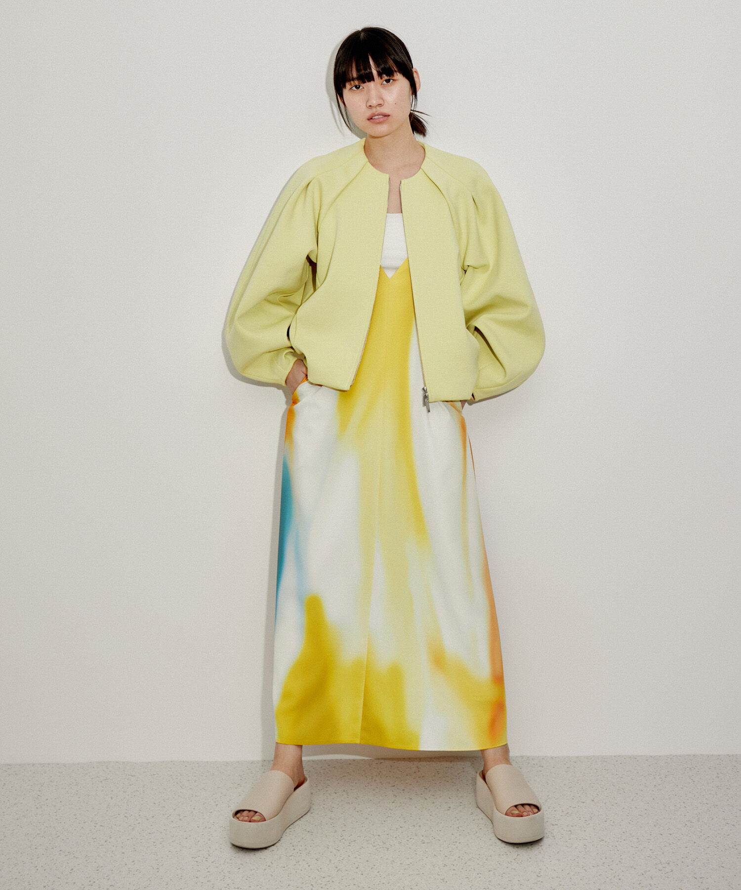 ADAM ET ROPE'「【サステナブル】ダンボールコクーンブルゾン」|ブルゾン・スタジャン|