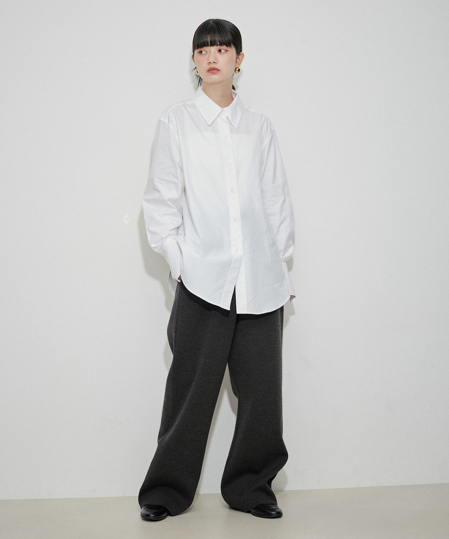 ADAM ET ROPE'「オーバーオックスシャツ」|シャツ・ブラウス|