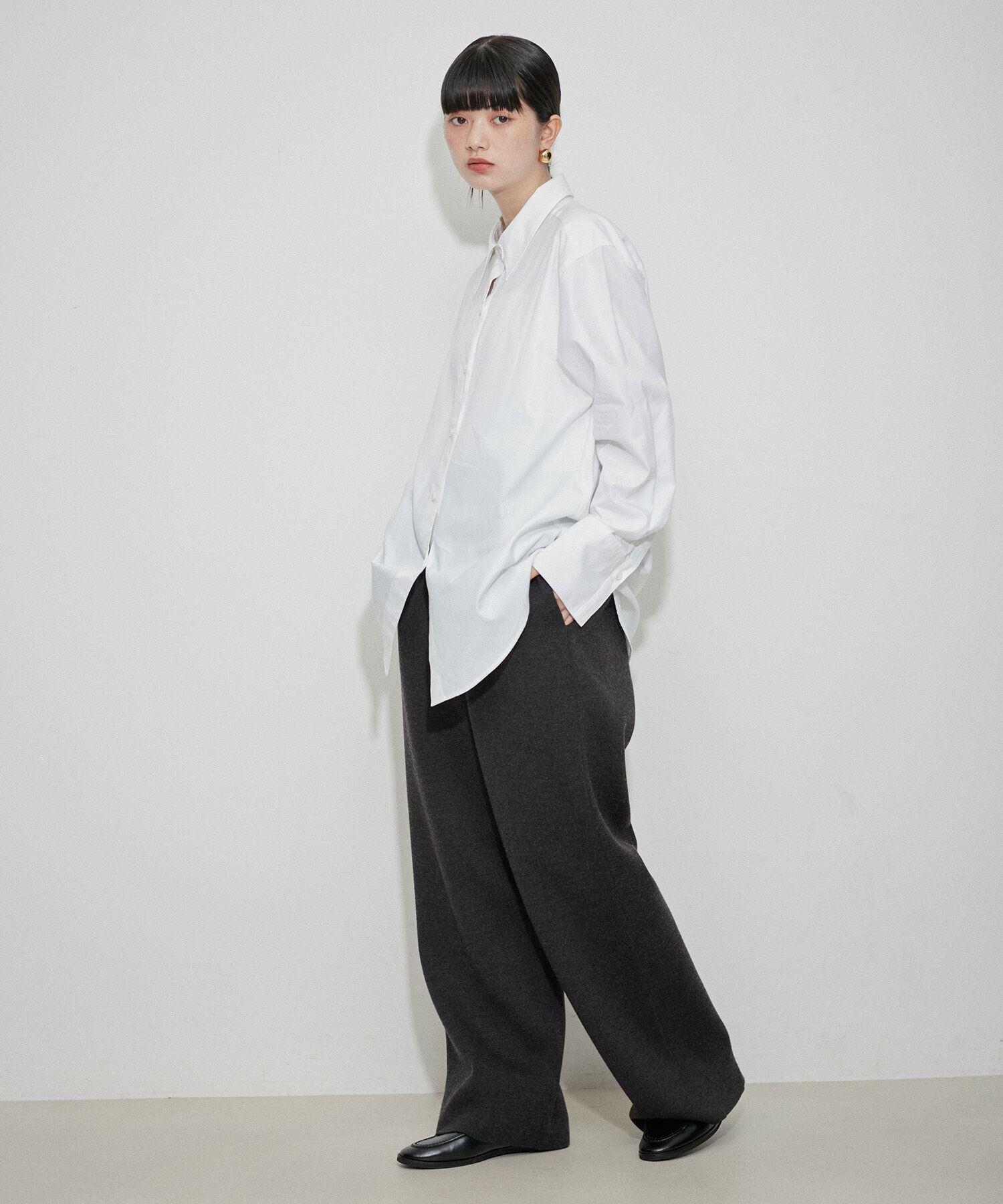 ADAM ET ROPE'「オーバーオックスシャツ」|シャツ・ブラウス|