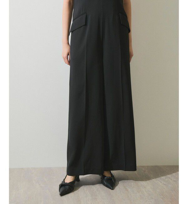 ADAM ET ROPE'「【WEB限定】Vネックロンパース」|オールインワン|