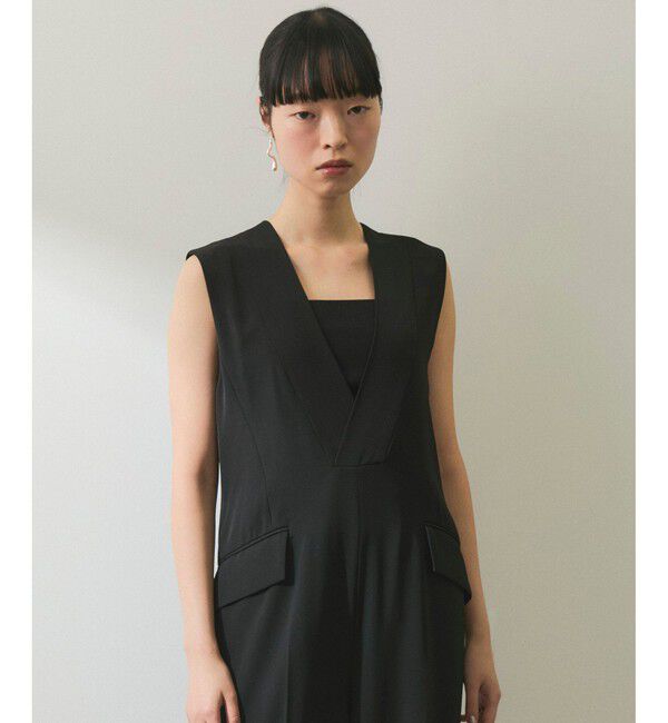 ADAM ET ROPE'「【WEB限定】Vネックロンパース」|オールインワン|