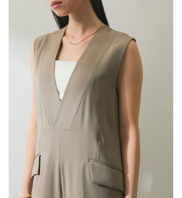 ADAM ET ROPE'「【WEB限定】Vネックロンパース」|オールインワン|