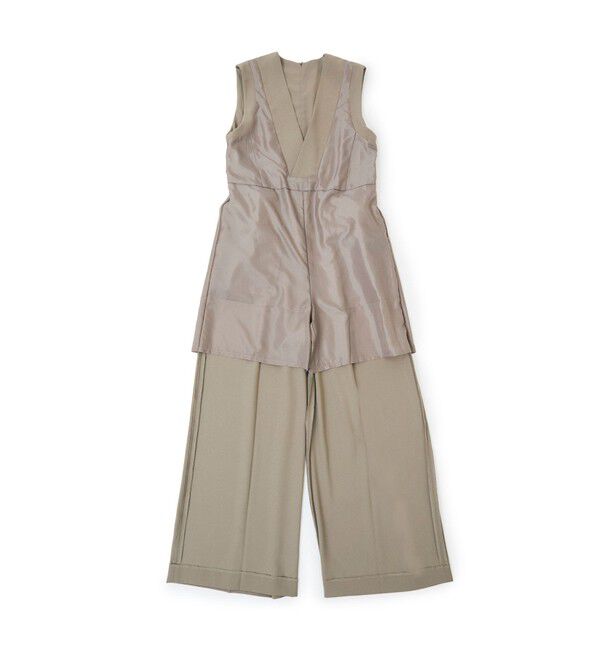ADAM ET ROPE'「【WEB限定】Vネックロンパース」|オールインワン|