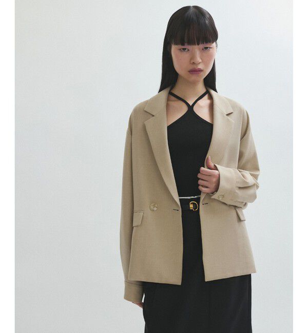 ADAM ET ROPE'「【サステナブル】ドロップショルダージャケット」|テーラードジャケット|