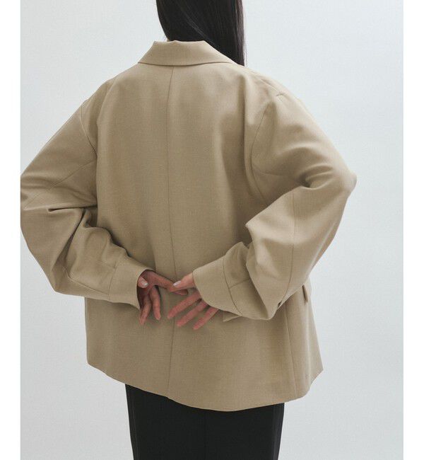 ADAM ET ROPE'「【サステナブル】ドロップショルダージャケット」|テーラードジャケット|