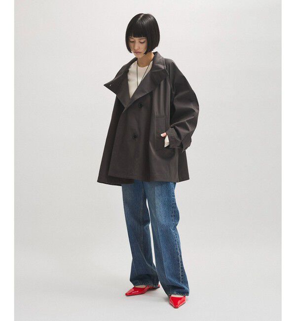 ADAM ET ROPE'「【定番人気】フレアミドルトレンチコート」|トレンチコート|