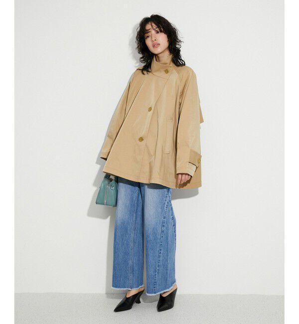 ADAM ET ROPE'「【定番人気】フレアミドルトレンチコート」|トレンチコート|