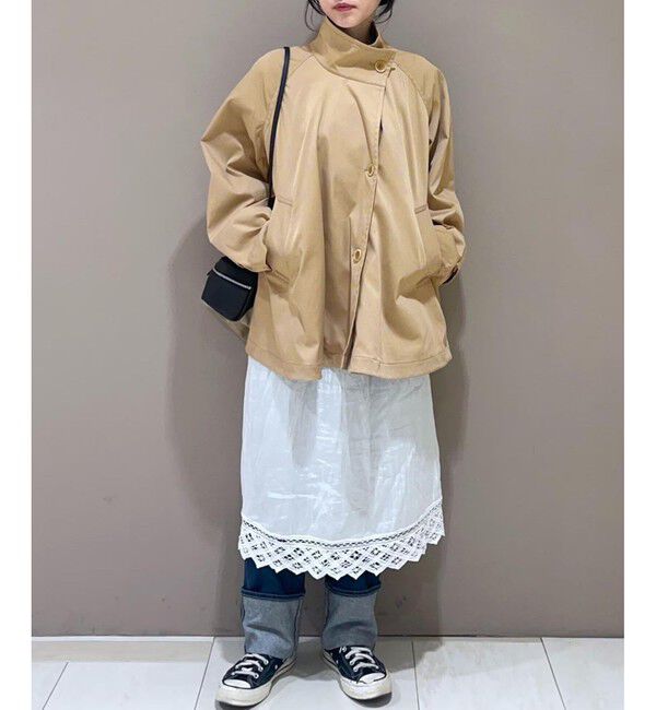 ADAM ET ROPE'「【定番人気】フレアミドルトレンチコート」|トレンチコート|