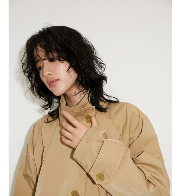 ADAM ET ROPE'「【定番人気】フレアミドルトレンチコート」|トレンチコート|