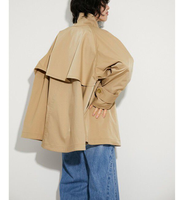 ADAM ET ROPE'「【定番人気】フレアミドルトレンチコート」|トレンチコート|