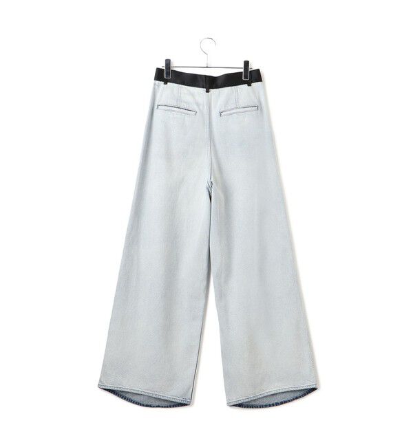 ADAM ET ROPE'「【EMOELLE】・【サステナブル】ドレスデニムパンツ」|デニム|