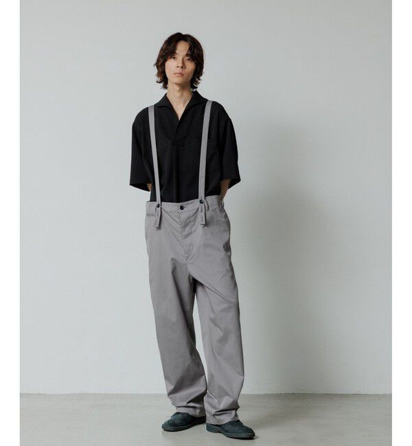 ADAM ET ROPE'「【WEB限定】リネンライク フロントタック スキッパーシャツ / 防シワ / ユニセックス」|シャツ・ブラウス|