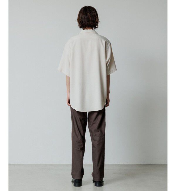 ADAM ET ROPE'「【WEB限定】リネンライク フロントタック スキッパーシャツ / 防シワ / ユニセックス」|シャツ・ブラウス|