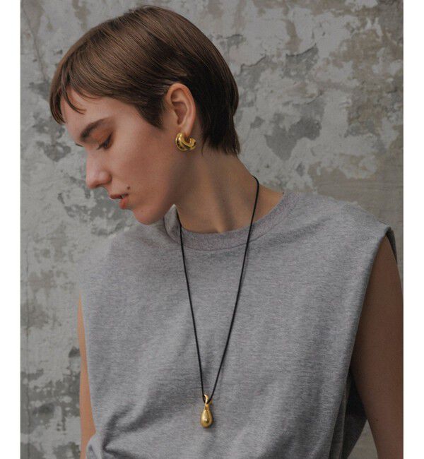 ADAM ET ROPE'「【EMOELLE】ダブルサークルピアス」|ピアス|