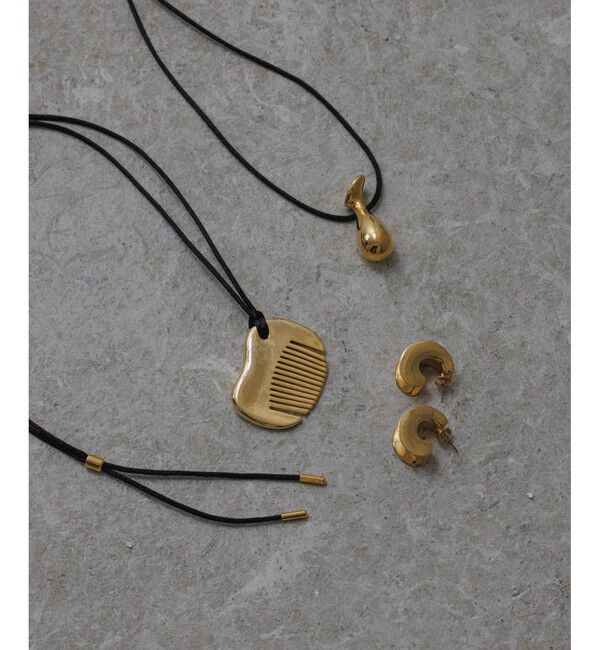 ADAM ET ROPE'「【EMOELLE】ダブルサークルピアス」|ピアス|