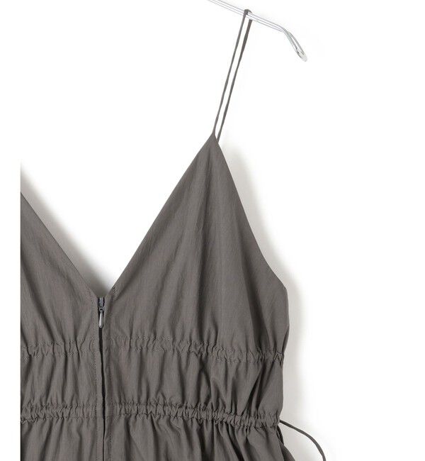 ADAM ET ROPE'「【WEB限定】フロントジップギャザーキャミワンピース」|ワンピース|