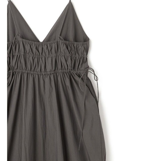ADAM ET ROPE'「【WEB限定】フロントジップギャザーキャミワンピース」|ワンピース|