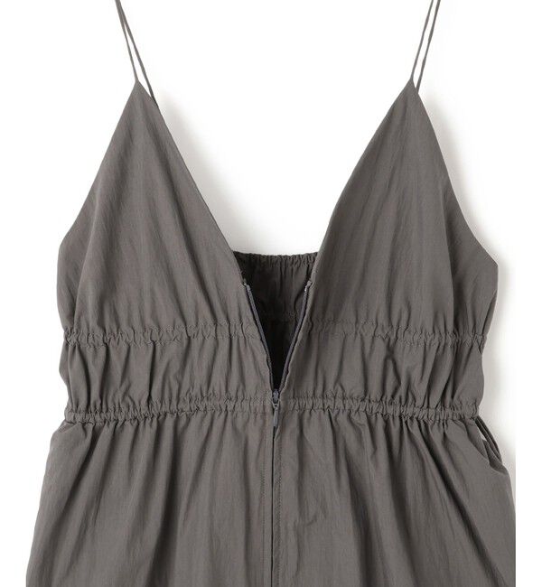 ADAM ET ROPE'「【WEB限定】フロントジップギャザーキャミワンピース」|ワンピース|