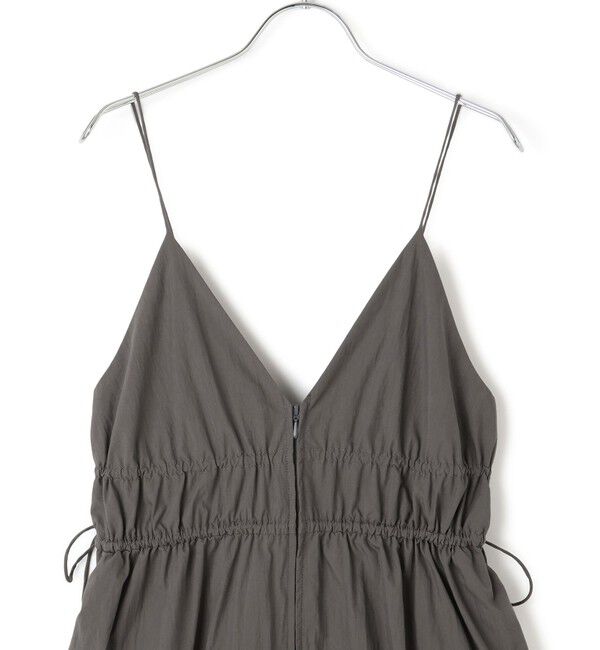 ADAM ET ROPE'「【WEB限定】フロントジップギャザーキャミワンピース」|ワンピース|