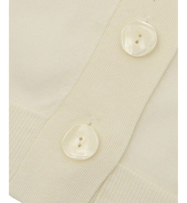 ADAM ET ROPE'「【WEB限定】・【サステナブル】リネンMIXシアーカーディガン」|カーディガン|