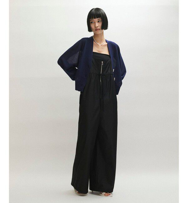 ADAM ET ROPE'「【WEB限定】・【サステナブル】リネンMIXシアーカーディガン」|カーディガン|