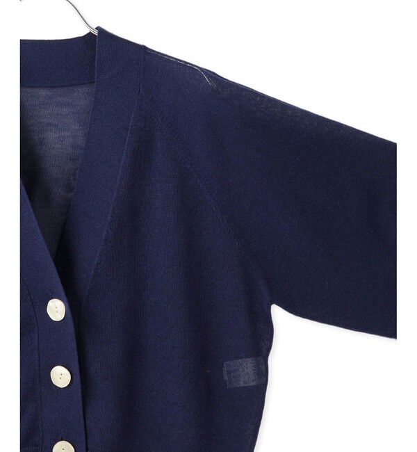 ADAM ET ROPE'「【WEB限定】・【サステナブル】リネンMIXシアーカーディガン」|カーディガン|