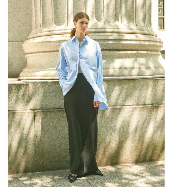 ADAM ET ROPE'「【EMOELLE】オーバーサイズシャツ」|シャツ・ブラウス|