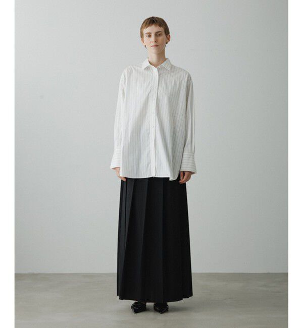 ADAM ET ROPE'「【EMOELLE】フロントプリーツスカート」|スカート|