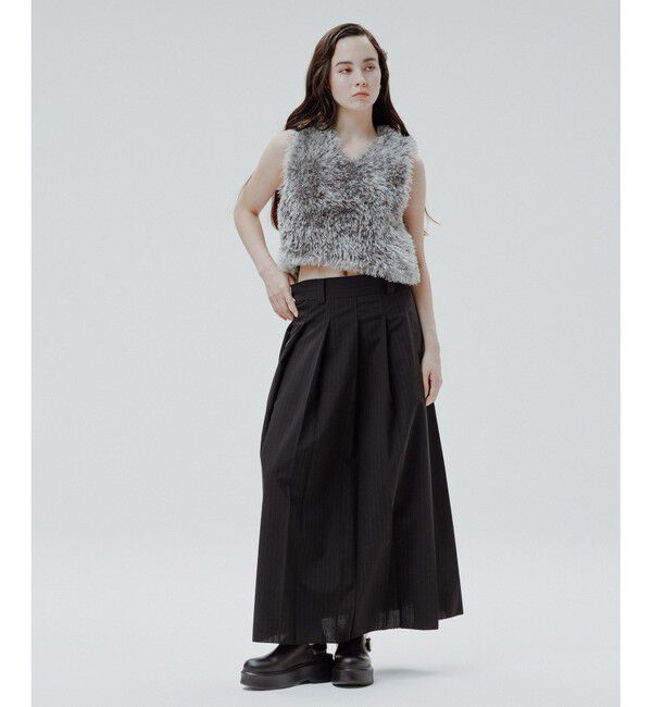 ADAM ET ROPE'「【EMOELLE】フロントプリーツスカート」|スカート|
