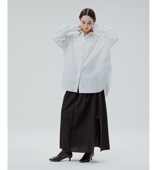 ADAM ET ROPE'「【EMOELLE】フロントプリーツスカート」|スカート|