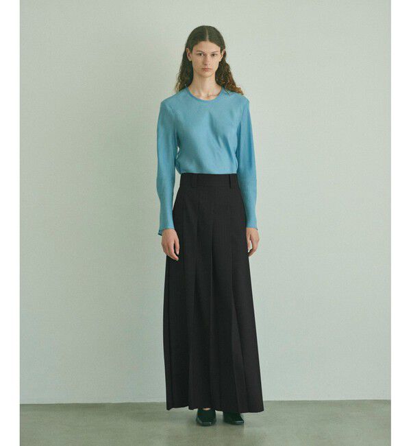 ADAM ET ROPE'「【EMOELLE】フロントプリーツスカート」|スカート|