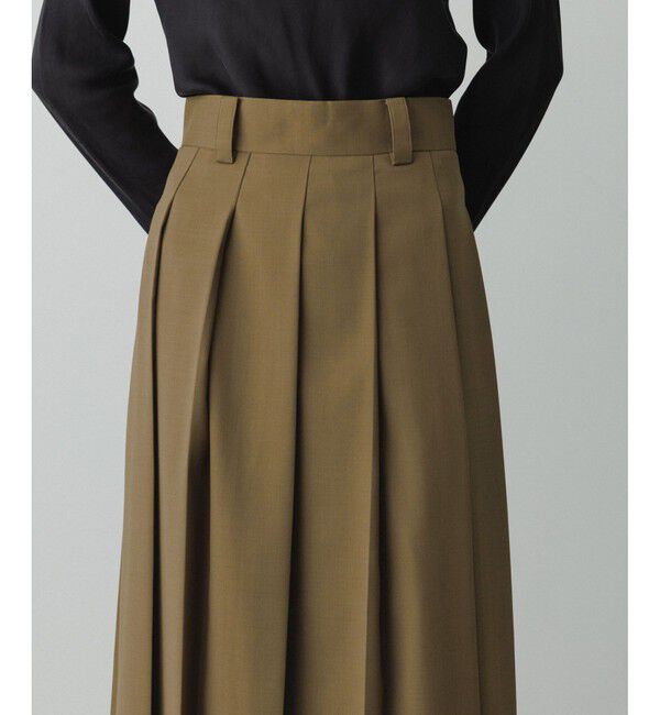 ADAM ET ROPE'「【EMOELLE】フロントプリーツスカート」|スカート|