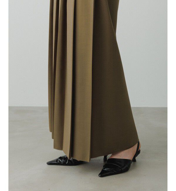 ADAM ET ROPE'「【EMOELLE】フロントプリーツスカート」|スカート|