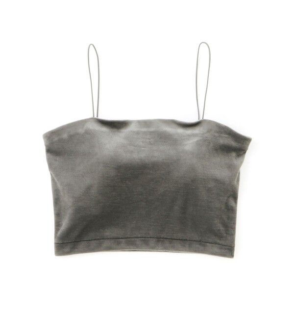 ADAM ET ROPE'「【EMOELLE】カップ付きベロアキャミソール」|キャミソール|