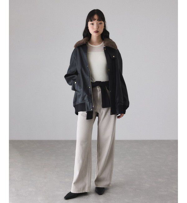 ADAM ET ROPE'「フロッキーチュールクルーネックプルオーバー」|Tシャツ・カットソー|