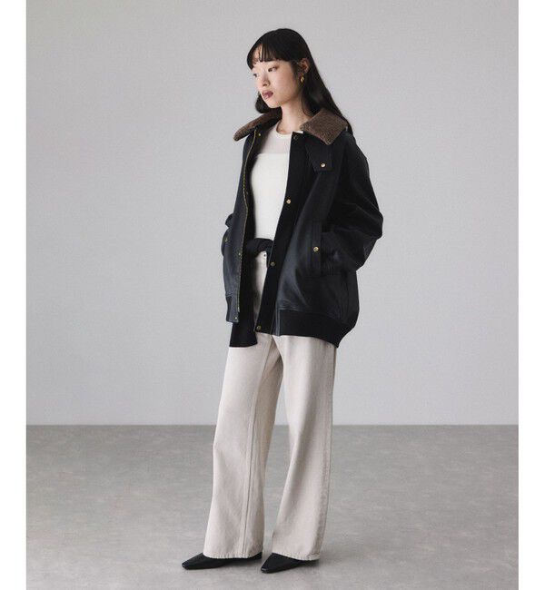 ADAM ET ROPE'「フロッキーチュールクルーネックプルオーバー」|Tシャツ・カットソー|