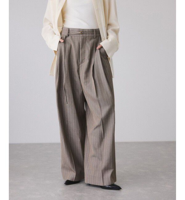 ADAM ET ROPE'「TWドロストドカンスラックス」|スラックス|