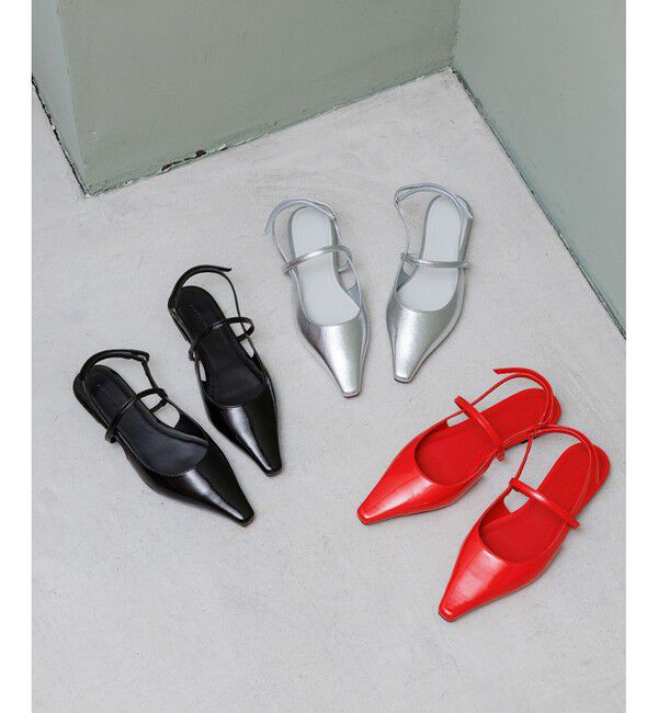 ADAM ET ROPE'「メリージェーンフラットミュール」|サンダル|