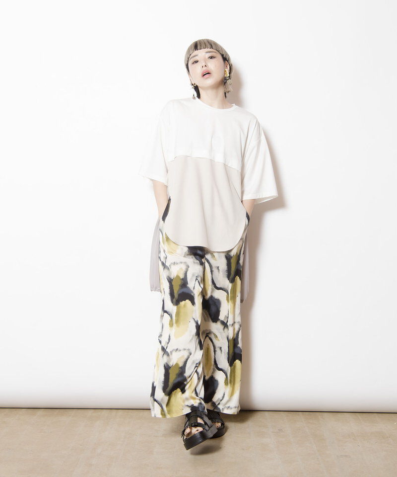  「バックフリルTシャツ」|Tシャツ・カットソー|