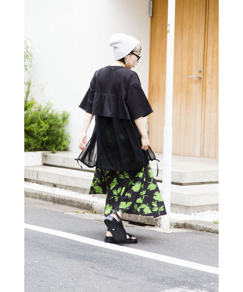  「バックフリルTシャツ」|Tシャツ・カットソー|