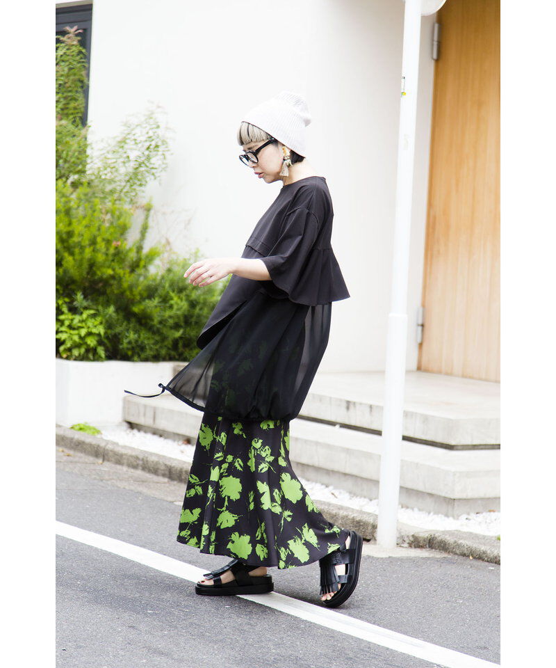  「バックフリルTシャツ」|Tシャツ・カットソー|