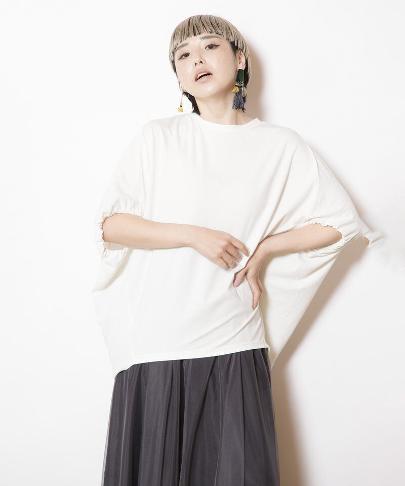  「切替コクーンTシャツ」|Tシャツ・カットソー|