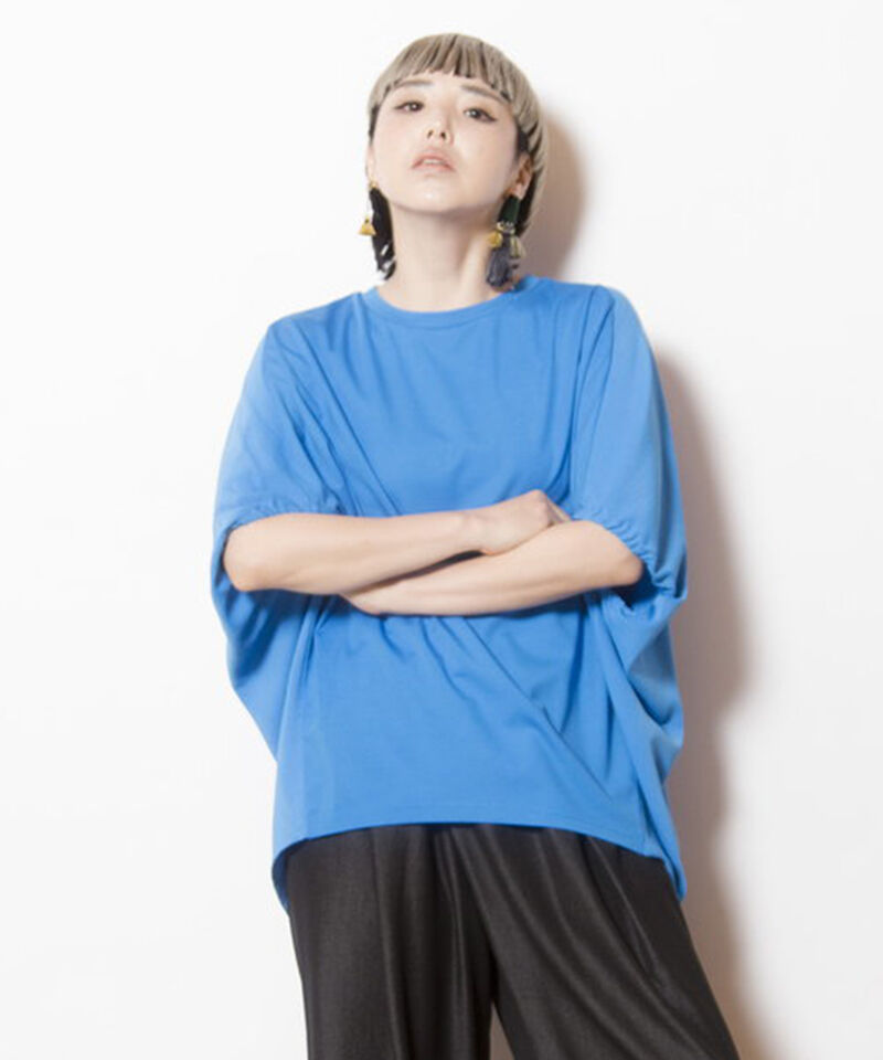  「切替コクーンTシャツ」|Tシャツ・カットソー|BLUE