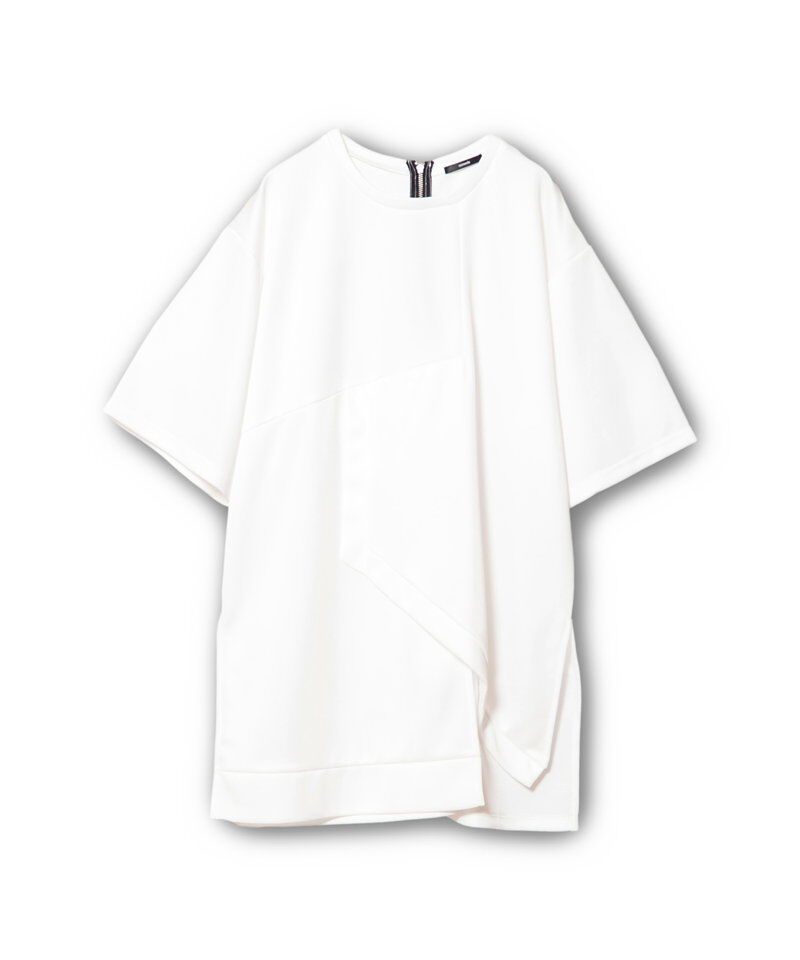  「アシンメトリーロングTシャツ」|Tシャツ・カットソー|