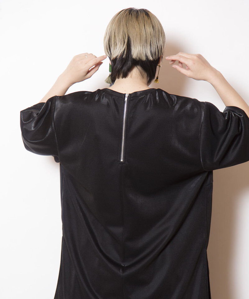  「アシンメトリーロングTシャツ」|Tシャツ・カットソー|