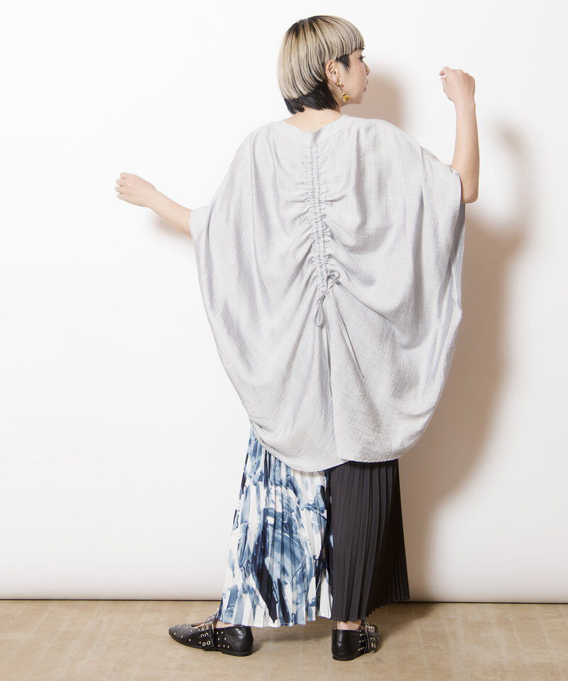  「バイカラープリントプリーツパンツ」|その他|