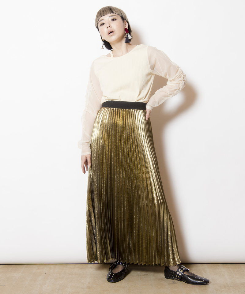  「2WAYギャザースリーブTシャツ」|Tシャツ・カットソー|